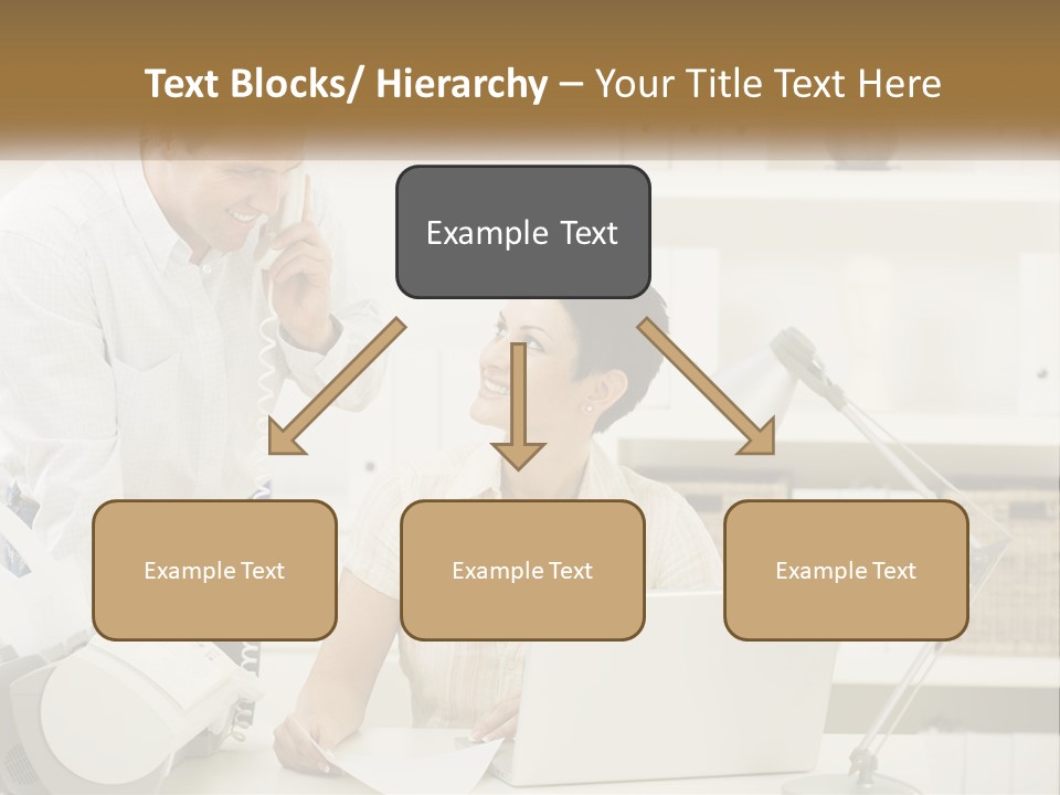 Indoor Technology Businessman PowerPoint Template