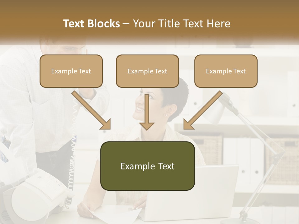 Indoor Technology Businessman PowerPoint Template