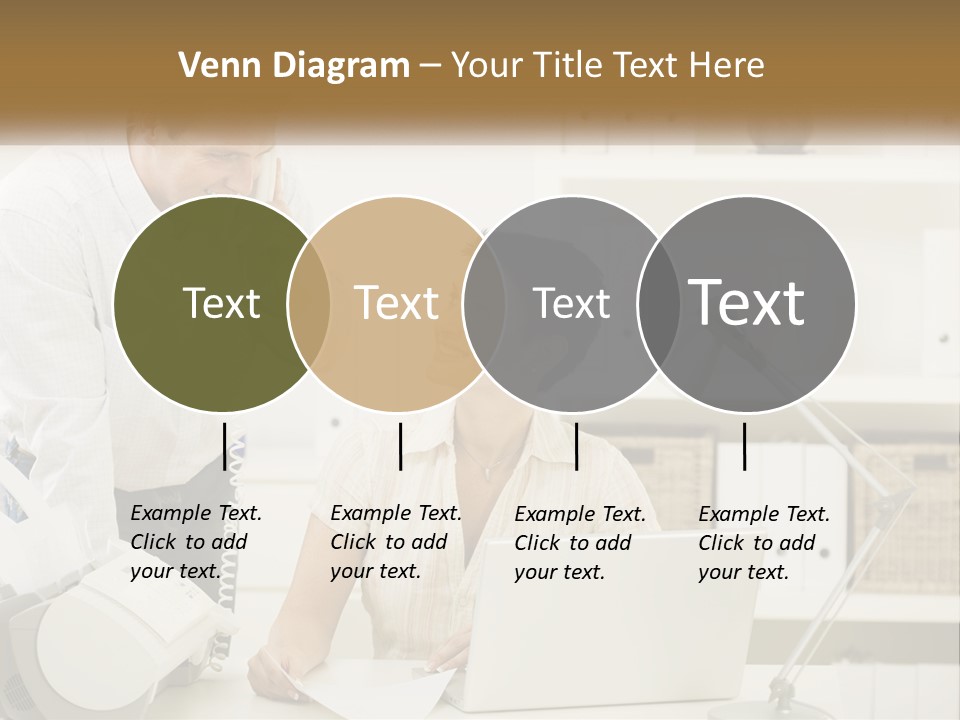 Indoor Technology Businessman PowerPoint Template