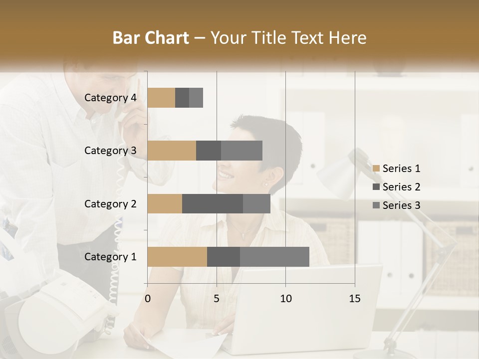 Indoor Technology Businessman PowerPoint Template