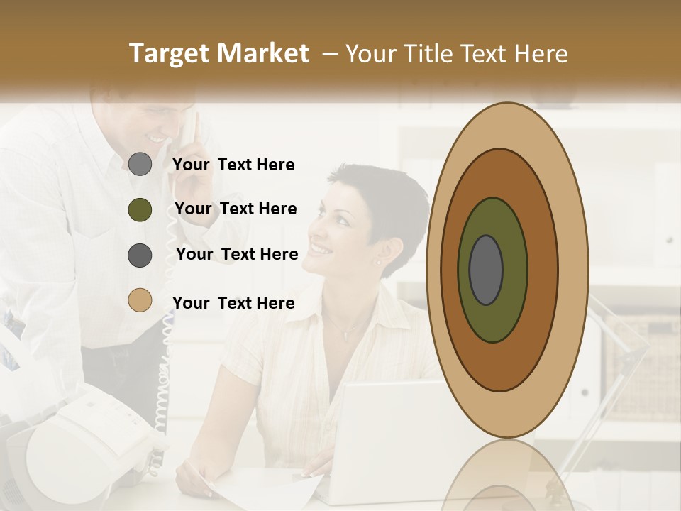 Indoor Technology Businessman PowerPoint Template