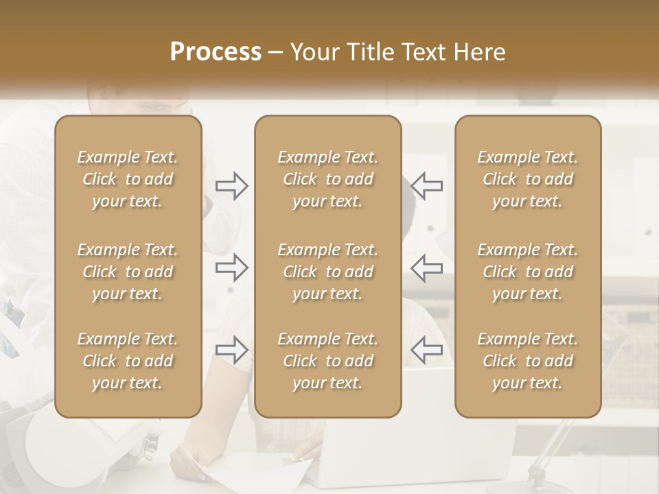 Indoor Technology Businessman PowerPoint Template