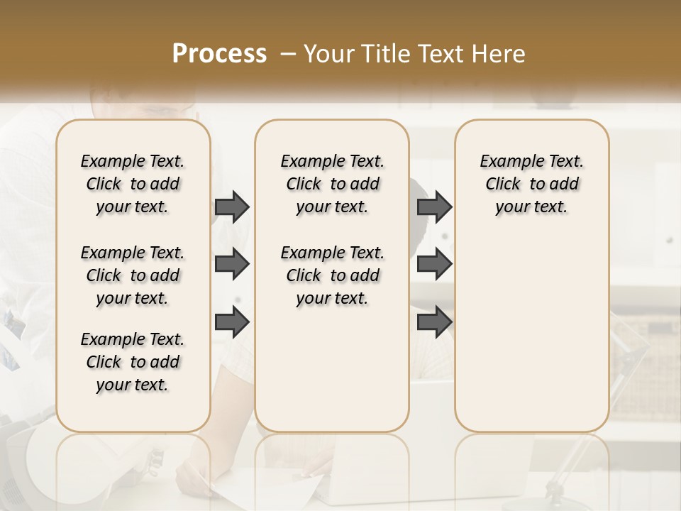 Indoor Technology Businessman PowerPoint Template
