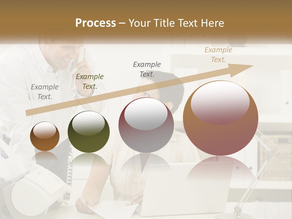 Indoor Technology Businessman PowerPoint Template