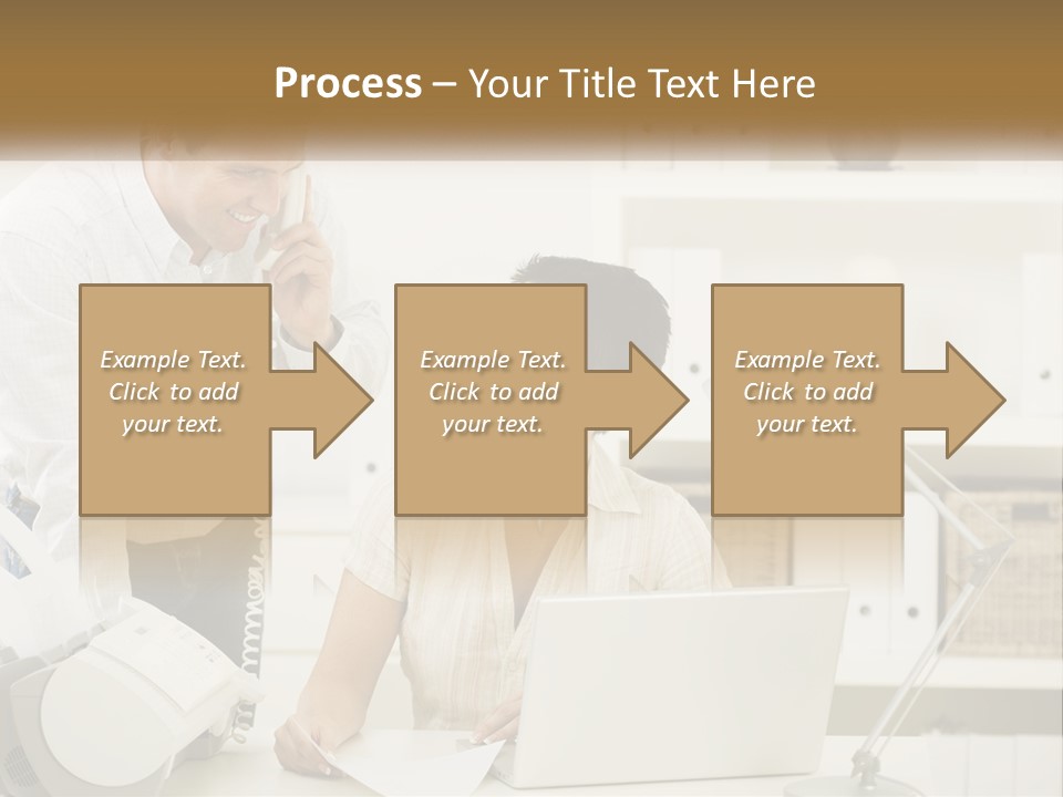 Indoor Technology Businessman PowerPoint Template
