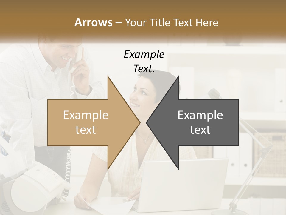 Indoor Technology Businessman PowerPoint Template
