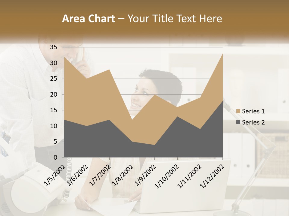 Indoor Technology Businessman PowerPoint Template