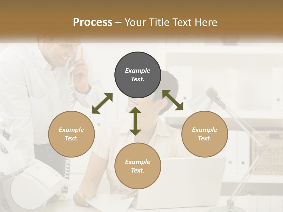 Indoor Technology Businessman PowerPoint Template
