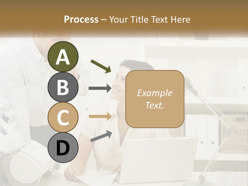 Indoor Technology Businessman PowerPoint Template