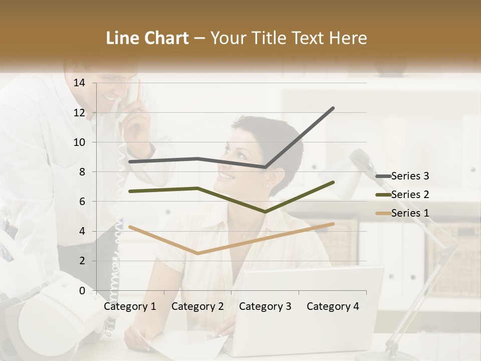 Indoor Technology Businessman PowerPoint Template