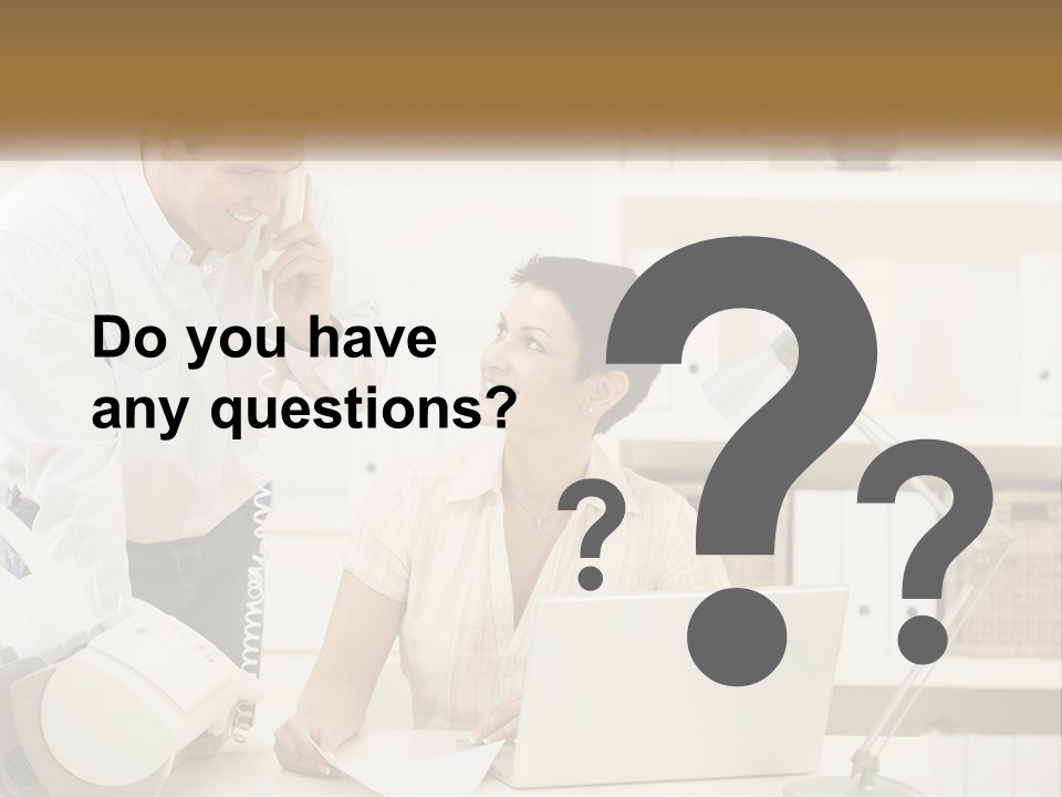 Indoor Technology Businessman PowerPoint Template