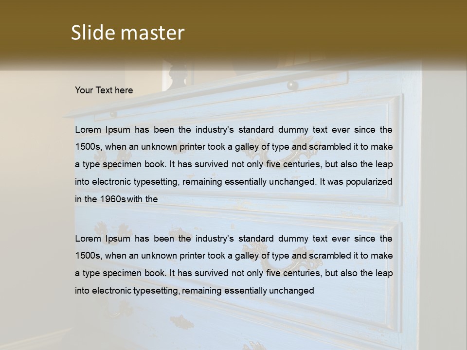 Style Antique Drawer PowerPoint Template