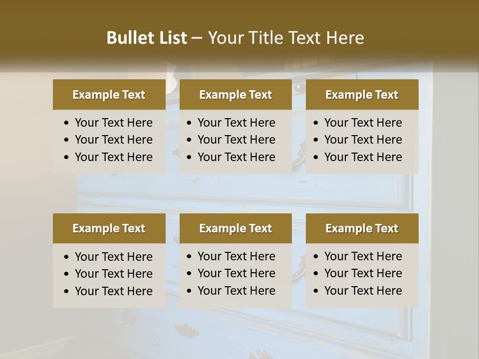 Style Antique Drawer PowerPoint Template