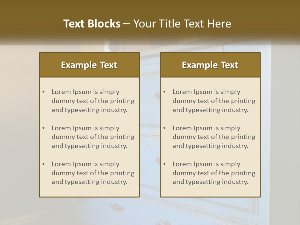 Style Antique Drawer PowerPoint Template