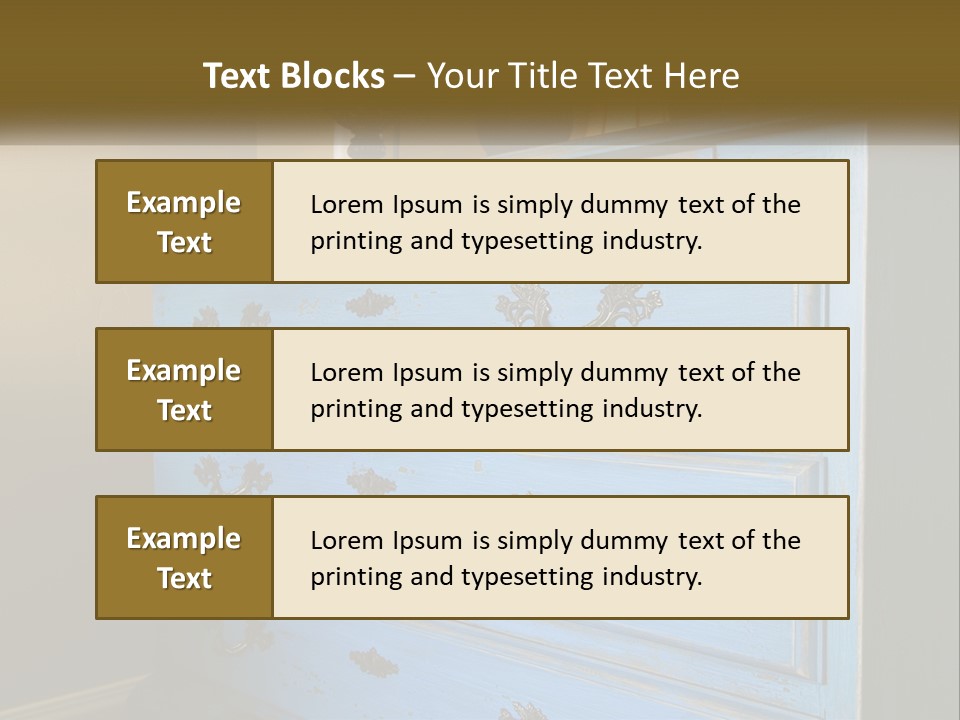 Style Antique Drawer PowerPoint Template