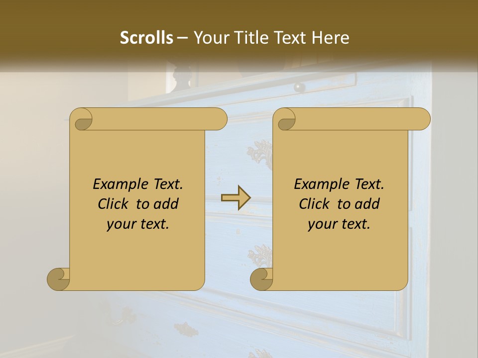 Style Antique Drawer PowerPoint Template