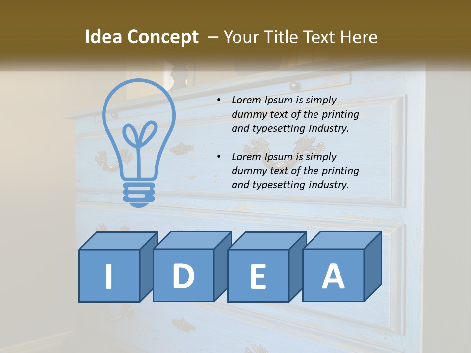 Style Antique Drawer PowerPoint Template
