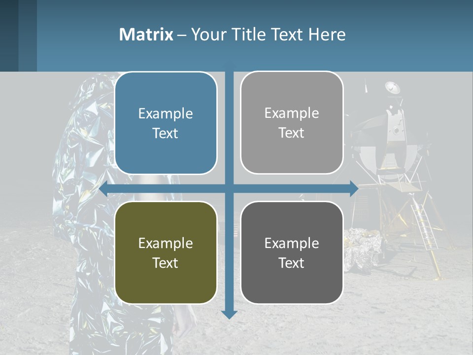 Space Lunar Astrounaut PowerPoint Template