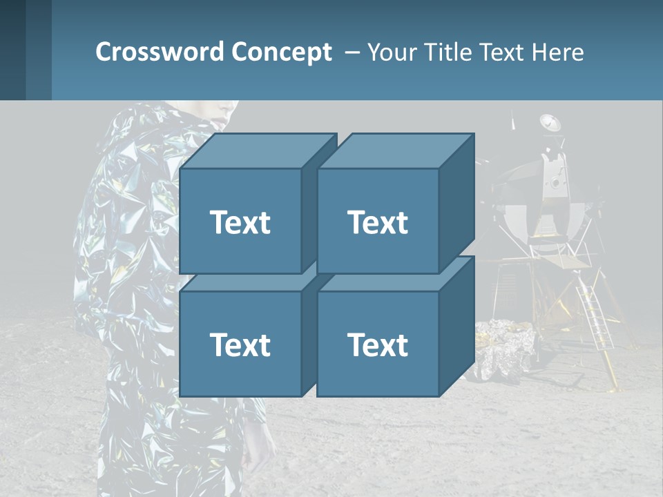 Space Lunar Astrounaut PowerPoint Template