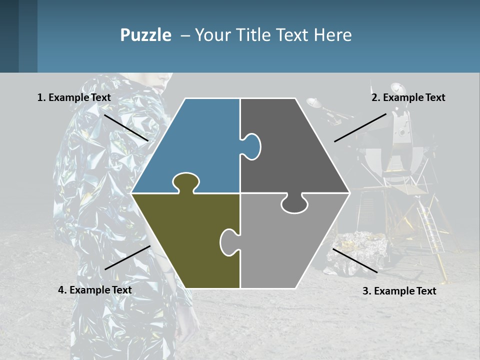 Space Lunar Astrounaut PowerPoint Template