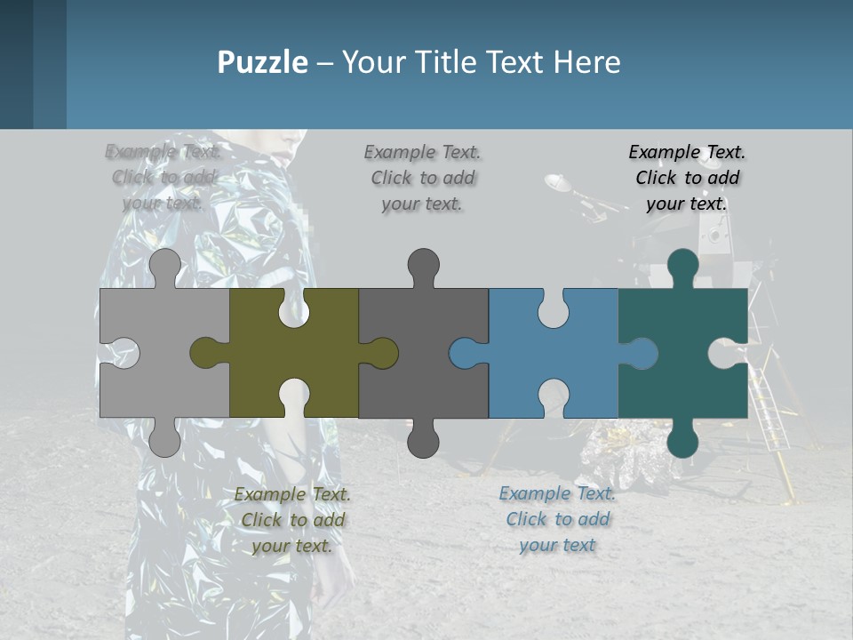 Space Lunar Astrounaut PowerPoint Template