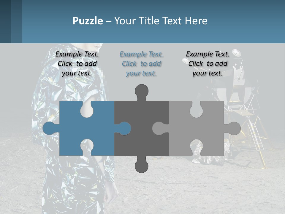 Space Lunar Astrounaut PowerPoint Template