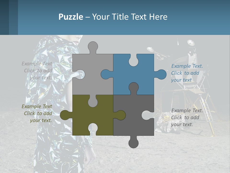 Space Lunar Astrounaut PowerPoint Template