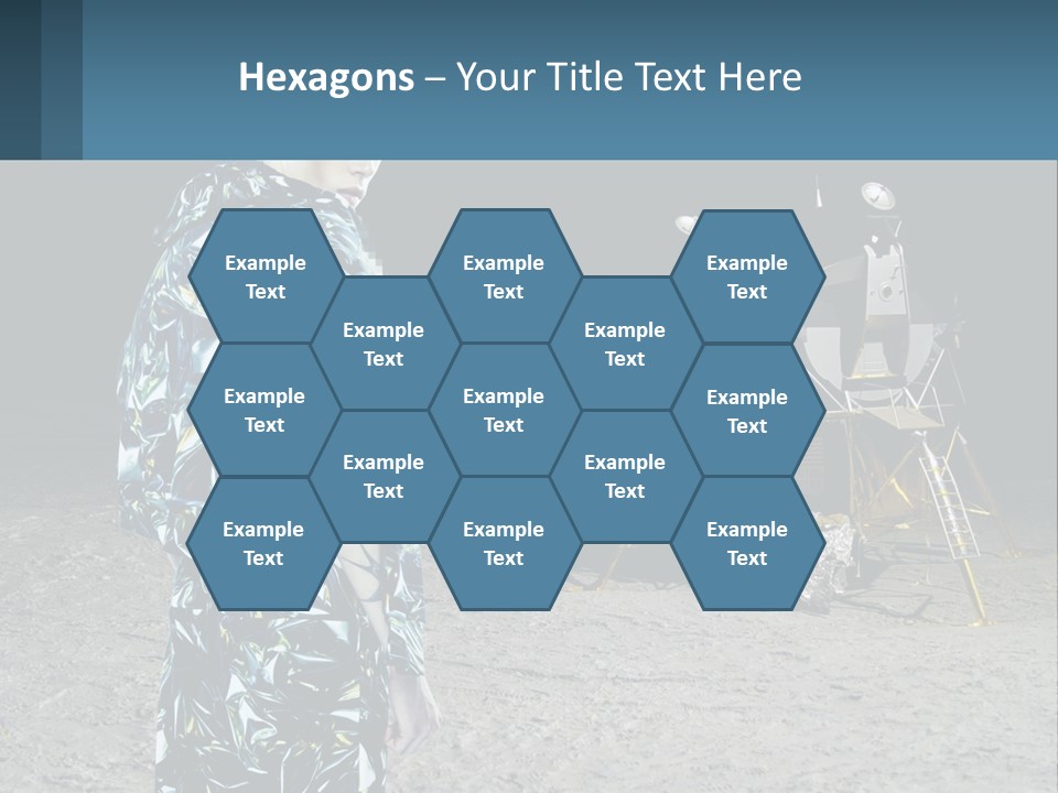 Space Lunar Astrounaut PowerPoint Template