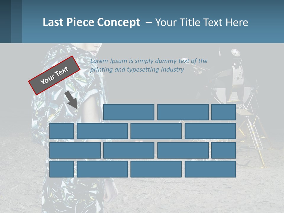 Space Lunar Astrounaut PowerPoint Template