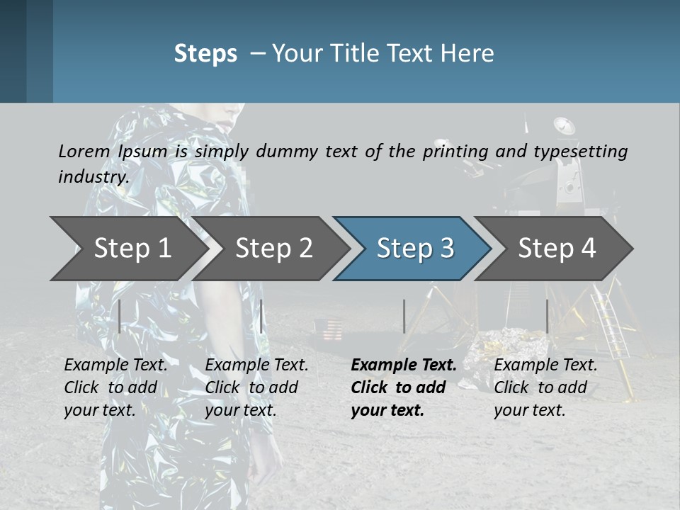 Space Lunar Astrounaut PowerPoint Template