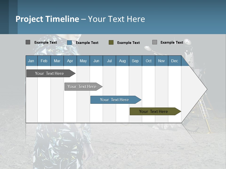 Space Lunar Astrounaut PowerPoint Template