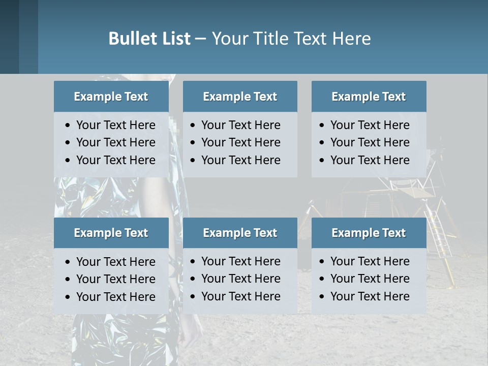 Space Lunar Astrounaut PowerPoint Template