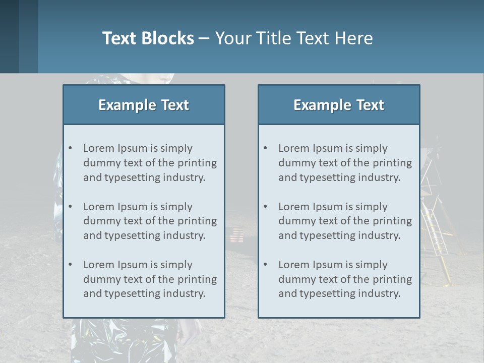 Space Lunar Astrounaut PowerPoint Template