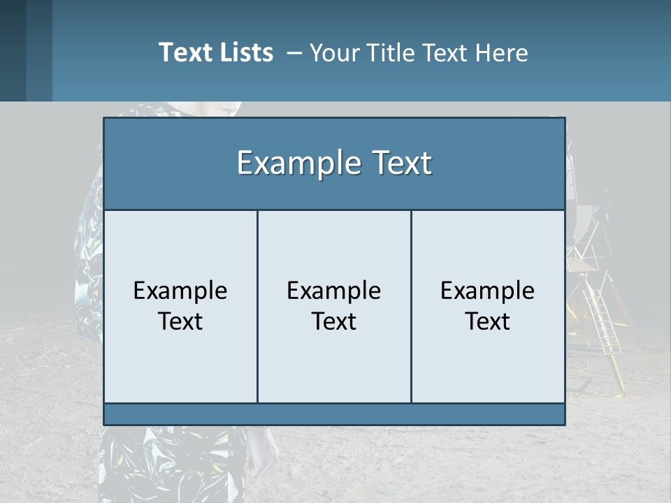 Space Lunar Astrounaut PowerPoint Template