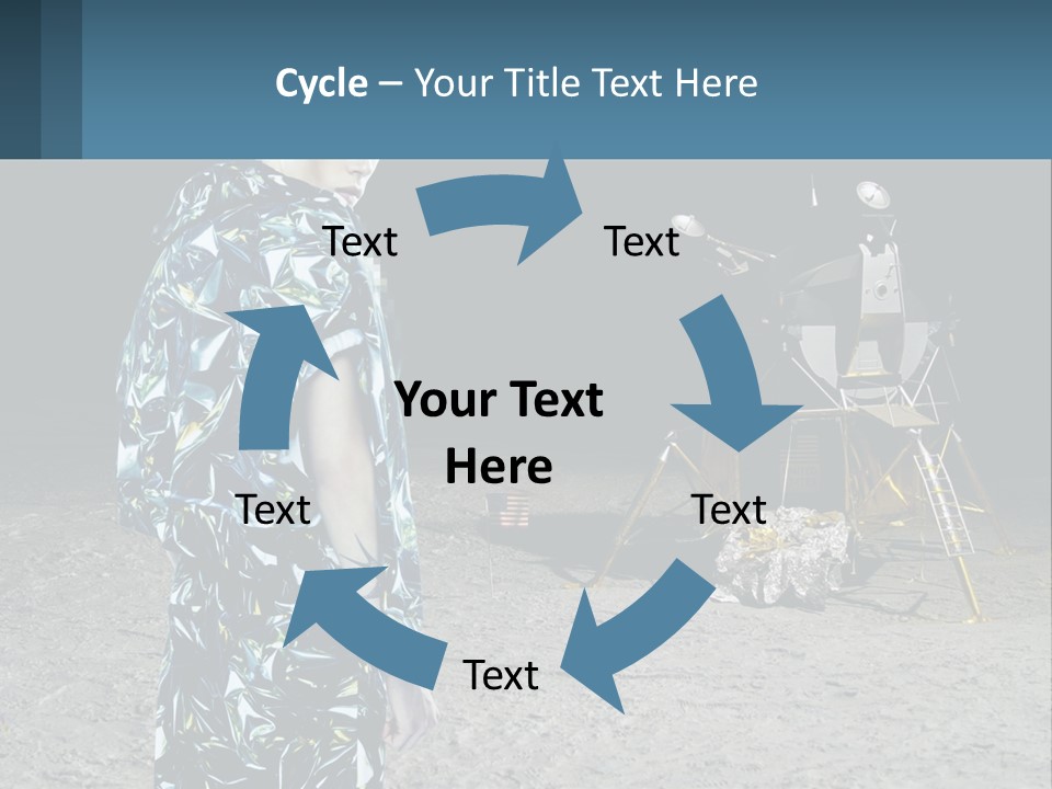 Space Lunar Astrounaut PowerPoint Template