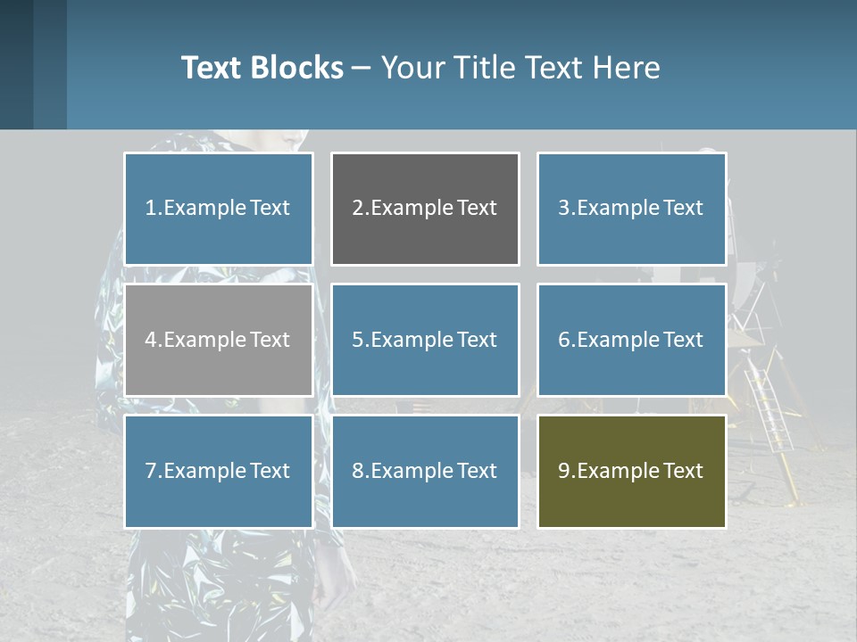 Space Lunar Astrounaut PowerPoint Template