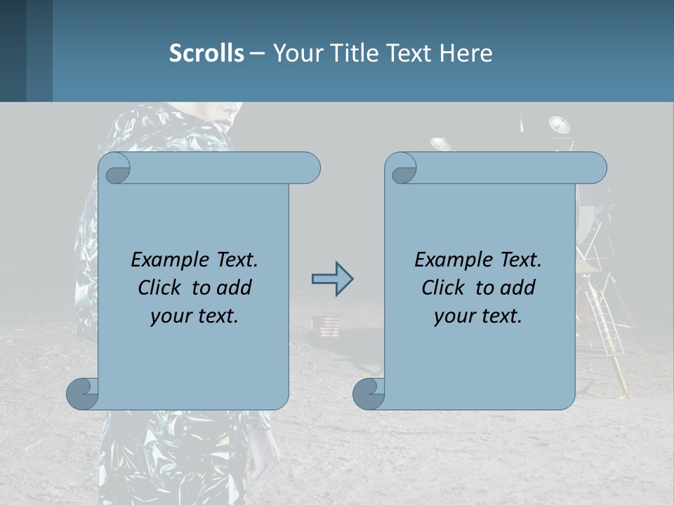 Space Lunar Astrounaut PowerPoint Template
