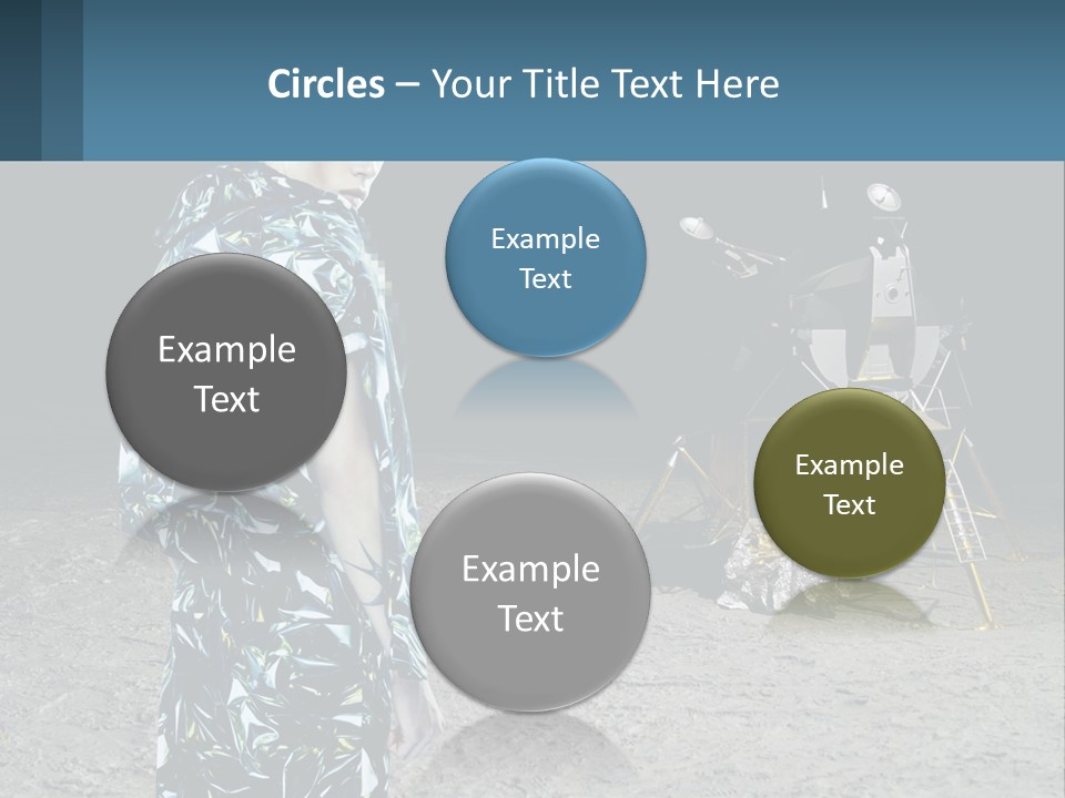 Space Lunar Astrounaut PowerPoint Template