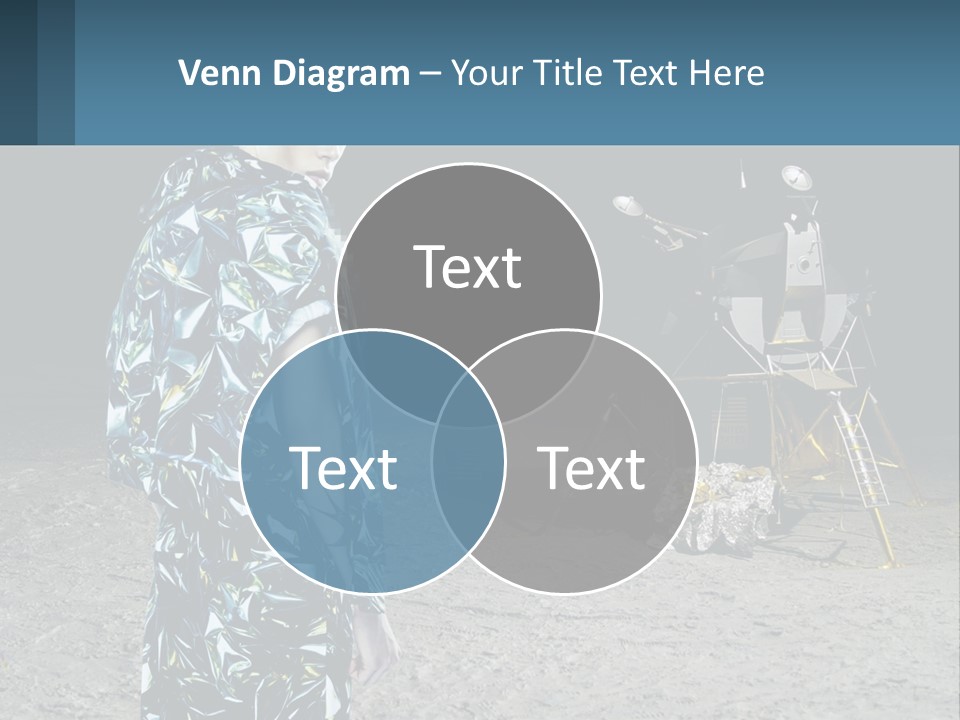 Space Lunar Astrounaut PowerPoint Template