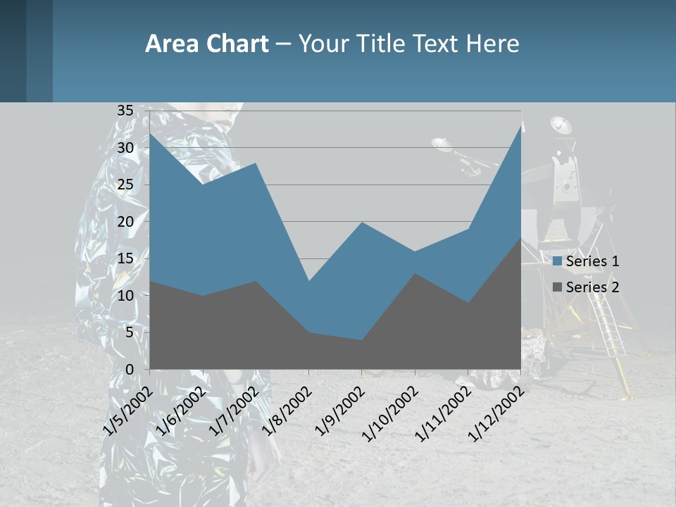 Space Lunar Astrounaut PowerPoint Template