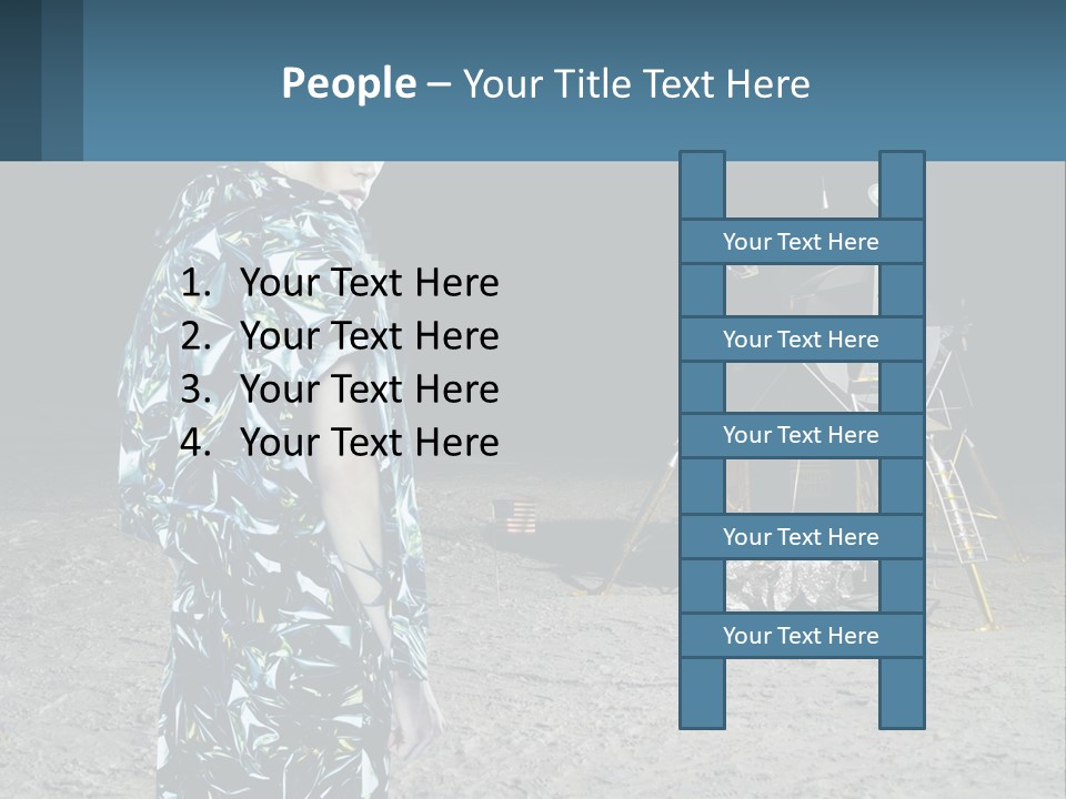 Space Lunar Astrounaut PowerPoint Template