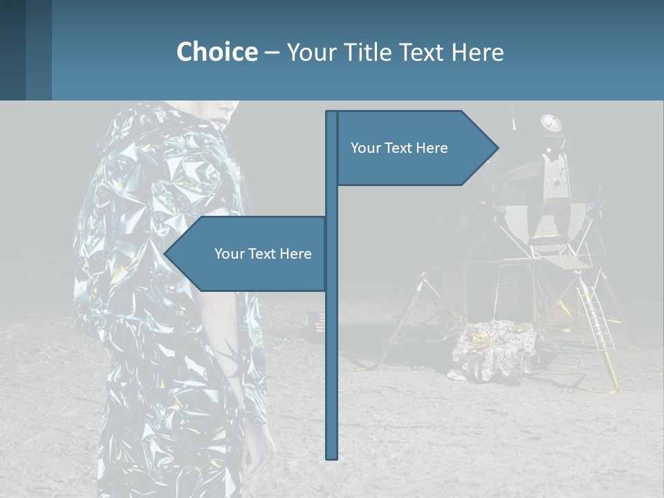 Space Lunar Astrounaut PowerPoint Template