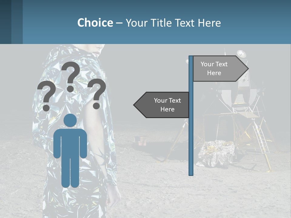 Space Lunar Astrounaut PowerPoint Template