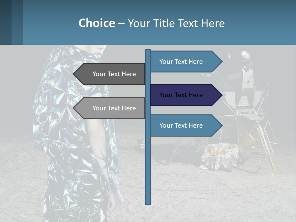 Space Lunar Astrounaut PowerPoint Template