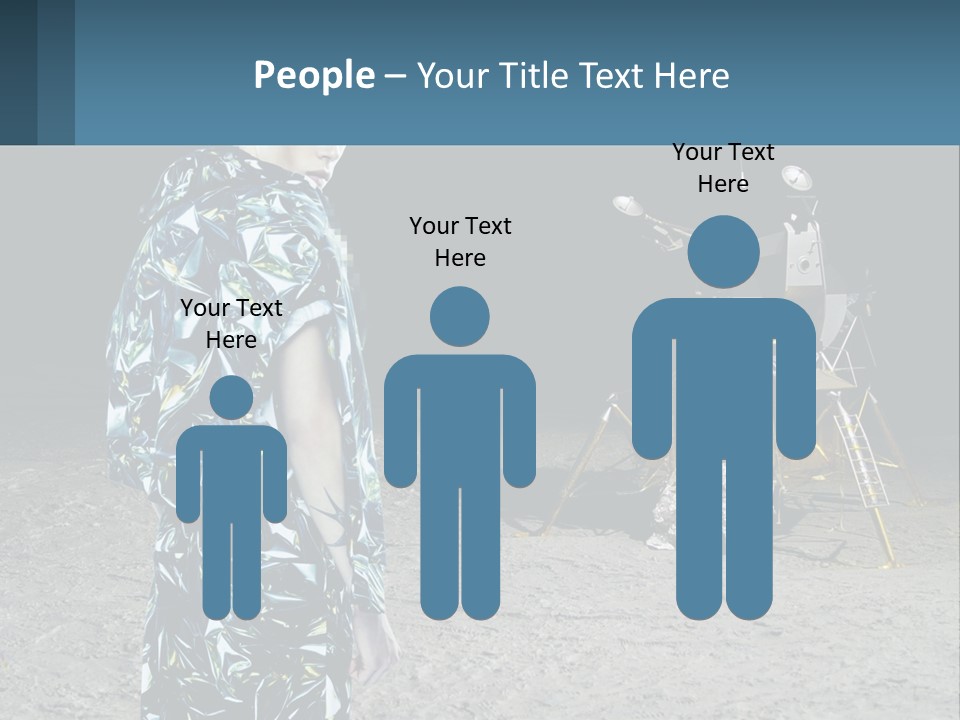 Space Lunar Astrounaut PowerPoint Template