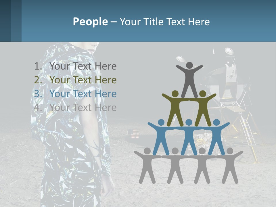 Space Lunar Astrounaut PowerPoint Template