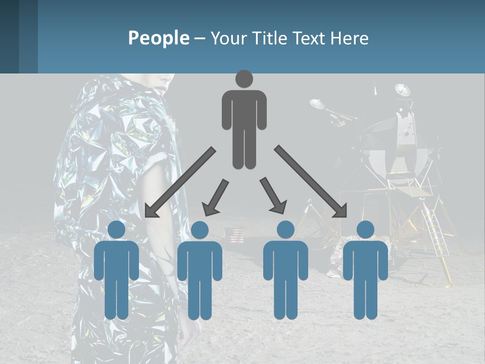 Space Lunar Astrounaut PowerPoint Template