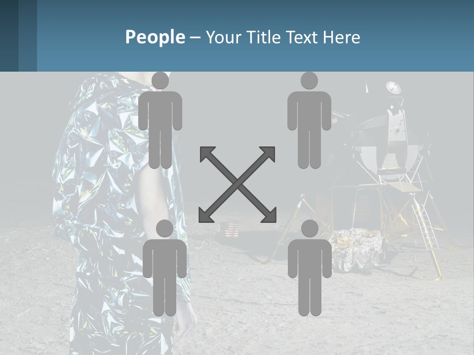 Space Lunar Astrounaut PowerPoint Template