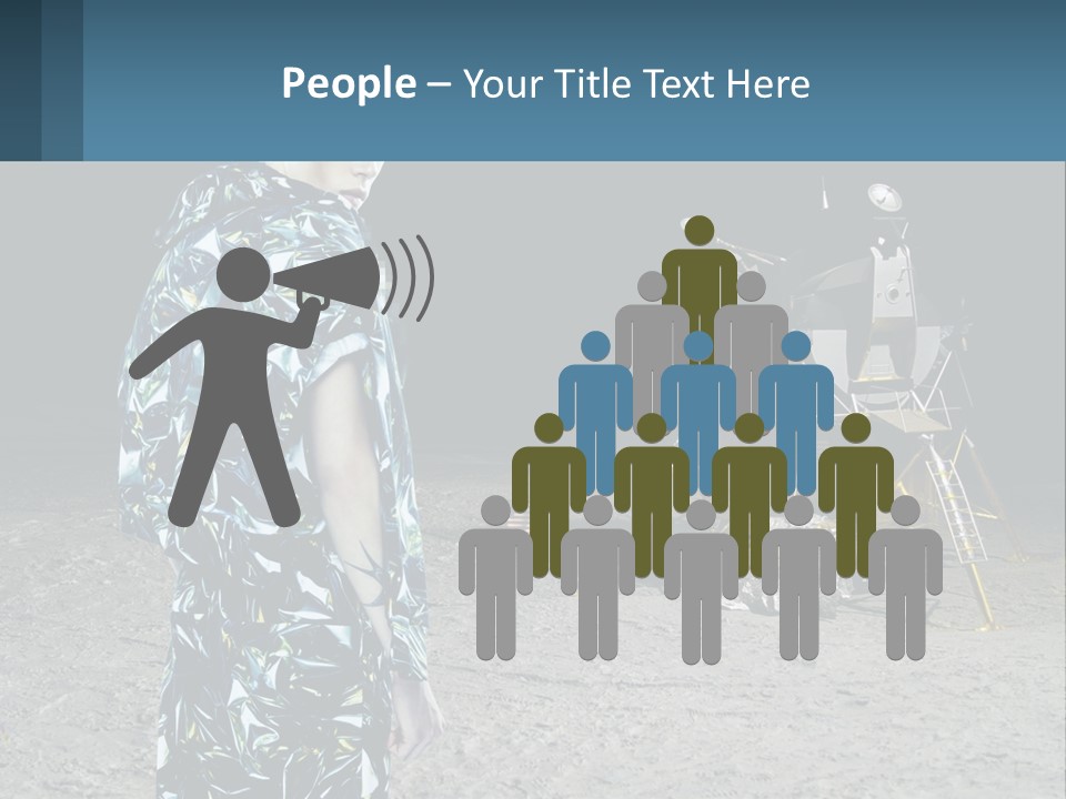 Space Lunar Astrounaut PowerPoint Template