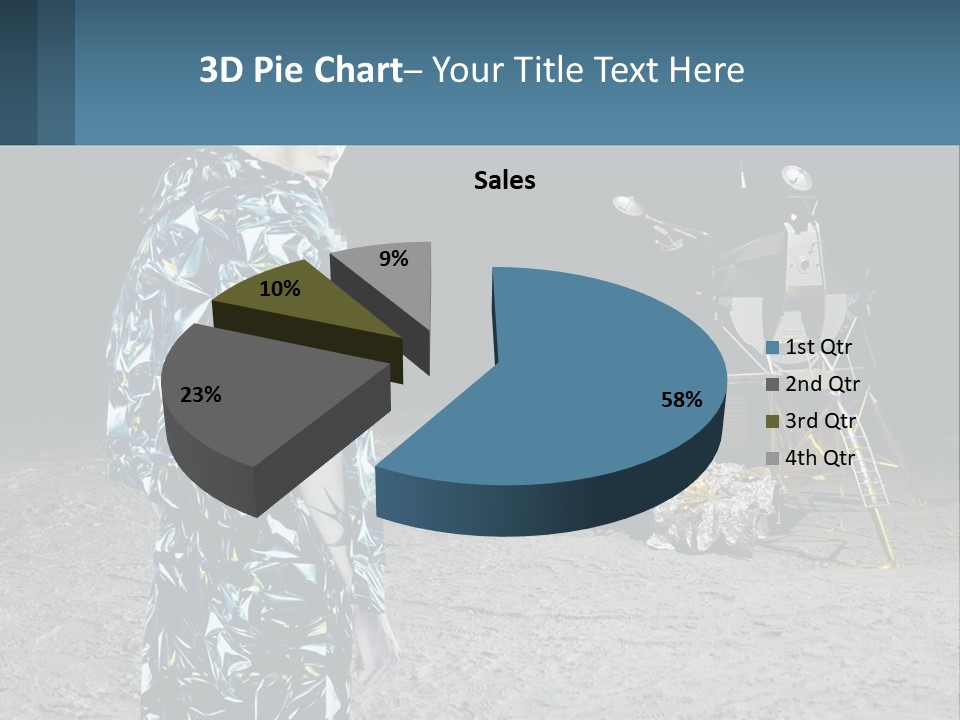 Space Lunar Astrounaut PowerPoint Template